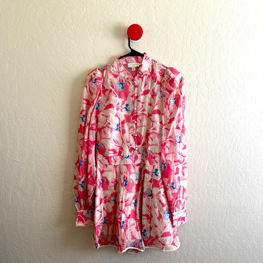 Ted Baker Lele Fitted Playsuit with ladder trim detail (Ted Size 2/ US size 6)